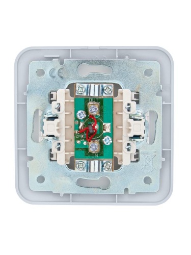 Розетка телевизионная проходная TV СП ASTI IP20 в сборе жемчуж./бел. перламутр. LEZARD 7081-3030-129 фото 2