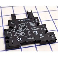 Колодка для реле, с 1 переключающим контактом, рабочее напряжение: 6/12/24 V AC / DC, с винтовой фиксацией провода, серия flare | код 80.063.4021.1 | Wieland