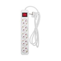 Удлинитель STANDARD 5 гнезд, 1,5м, 3х1,0мм?, с/з, с выключателем, белый REXANT | код 13-4031 | REXANT