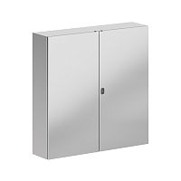 Корпус навесной STH с М/П двухдверный из нержавеющей cтали AISI316 ВxШxГ 1200x1200x300 мм, с фланцем, IP55 | код R5STH12123F-316 | DKC