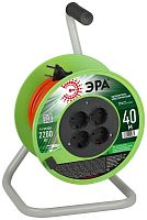 Удлинитель на катушке 4х40м без заземл. RP-4-2x1.0-40m ПВС 2х1 | код Б0059783 | Эра