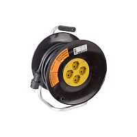 Удлинитель силовой на катушке 4 гнезда с/з 30 м 3х2,5 мм кв PROFESSIONAL PROCONNECT | код 11-7613 | PROCONNECT