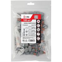 Клемма универсальная 222-412 2-проводная 0.08-2.5/4кв.мм с рычагами NO-225-345 (уп.100шт) Эра Б0067937