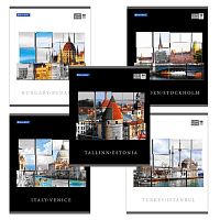 Тетрадь А5, 48 л., BRAUBERG, клетка, выборочный лак, ПУТЕШЕСТВИЯ, 401826 | код 401826 | BRAUBERG