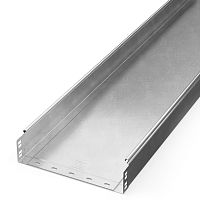 Лоток неперфорированный Стандарт INOX (AISI 304) 300х80х3000 (0,8 мм) (3 м/уп) Промрукав | код PR16.2318 | ПРОМРУКАВ