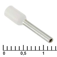 Наконечник на кабель RUICHI DN00710, 1.2x10 мм, белый | код 80006 | Ruichi