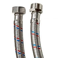 Подводка гибкая для воды 1/2' ВН 100см латунь (1432) | код 01432 | AQUALINK