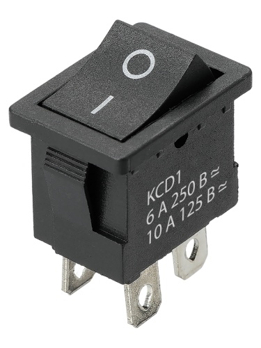 KCD1-201 250В AC/DC, 2P, 6А, (4с), ON-OFF, черный, Mini TDM | код SQ0746-0140 | TDM KCD1-201 250В AC/DC, 2P, 6А, (4с), ON-OFF, черный, Mini TDM | код SQ0746-0140 | TDM