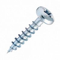 Саморез 3,5х6,5 DIN 7981 полукругл. гол. острый цинк (1000 шт/уп) Промрукав | код PR08.9505 | ПРОМРУКАВ