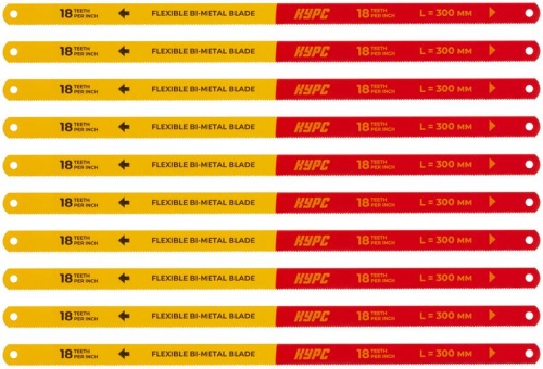 Полотно ножовочное по металлу Профи 300х12мм 18 ТPI Bi-Metal КУРС (уп.10шт) 40120 фото 5