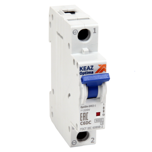 Автоматический выключатель OptiDin BM63-1C10-DC-ОМ4-РЕГ | код 281392 | КЭАЗ