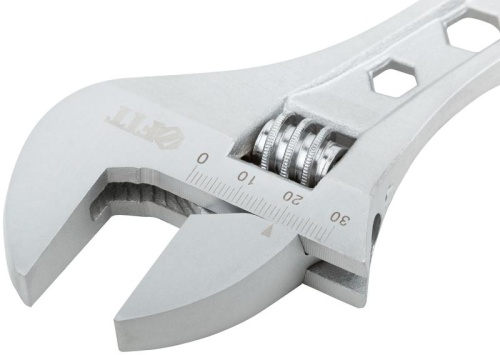 Ключ разводной Классик, шкала, увеличенный захват, прорезиненная ручка 250 мм, 33 мм | код 70153 | FIT фото 6