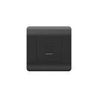 (NEW3-E) Розетка телефонная 1xRJ11, черный | код 431489 | CHINT