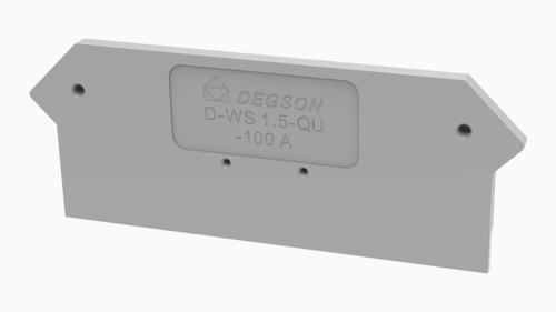 D-WS1.5-QU-01P-11-100Z(H), Концевая крышка, для WS1.5-QU, серый, шт | код 11060000251 | DEGSON