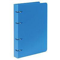 Тетрадь на кольцах А5 160х215 мм, 80 л., пластик, клетка, BRAUBERG, Голубой , 403251 | код 403251 | BRAUBERG