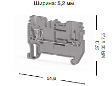 310 127, Двухполюсовая пружинно-зажимная клемма CTP 2,5 (оранжевый) | код 0.0.0.3.10127 | KLEMSAN