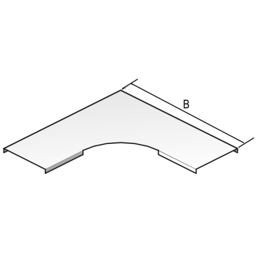 Крышка для угла горизонтального 90°, 106 x 10 мм, (аналог 100х10) Сендзимир | код DB90.100 | Vergokan Крышка для угла горизонтального 90°, 106 x 10 мм, (аналог 100х10) Сендзимир | код DB90.100 | Vergokan