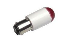 Светодиодная лампа СКЛ-2А-К-3-220, красная, 220В 50Гц, цоколь B15d/19, УХЛ2.1 | код A8021-T99853961 | Каскад-Электро