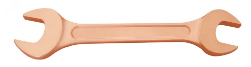 Ключ гаечный рожковый двусторонний 19х22 искробезопасный сплав BeCu | код 1095232 | Hortz