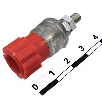 Гнездо RUICHI 10-0064 красный, монтаж на гайку | код 70070 | Ruichi