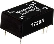 Источник питания DC-DC, 3 Вт, вход 18…36В, выход ±5В/±300мА, изоляция 1500В DC, DIP16 22.1х13.8х8.55мм, -40...+85С | код DLC03B-05 | MeanWell