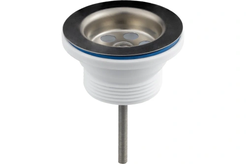 Выпуск для раковины 1 1/2' (нержавеющей решеткой 70мм) | код ИС.110702 | MasterProf