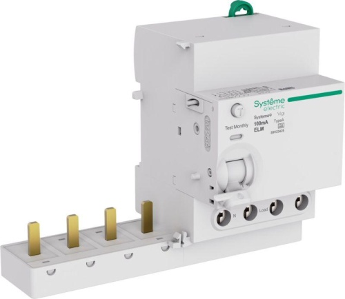 Блок диф. тока (БДТ) 25A 4P 100мА Тип-A 400В Systeme9 | код S9V23425 | Systeme Electric