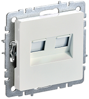 BRITE Роз. комп. 2-ая RJ45 кат.6 РК11-2-БрЖ жемч. IEK | код BR-K20-2-K36 | IEK