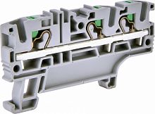 Клемма пружинная ESH-EFC.4/1+2 (4 мм2, серая, 1вх.+2вых., push-in) | код 003903257 | ETI