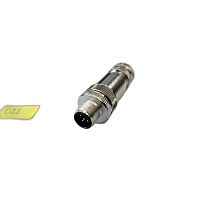 Разъем М12,5A,штыревой,винт,металлический,прямой,резьба PG9,кабельная часть СЦМ120004-05A | код 185200028 | СТЭЗ