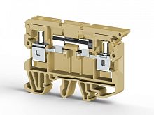 360 110, Клеммник с размыкателем на DIN-рейку, 6 мм.кв., (бежевый), ASK 2B | код 0.0.0.3.60110 | KLEMSAN