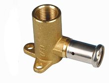 Водорозетка пресс 20х1/2'ВР 52 мм, латунь | код 2P-2004 | Henco