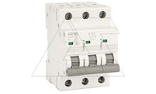 Авт. выключатель GYM8-3P-6B, 3P, 6A, хар-ка B, 4,5kA, 3M | код GYM83P6B | GEYA