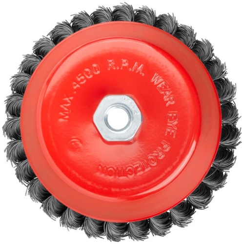 Кордщетка-чашка, гайка М14, стальная витая проволока 150 мм | код 39470 | FIT