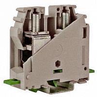 Проходная клемма с винтовым зажимом DKC Quadro 70мм?, серый, ZGA400GR | код. ZGA400GR | DKC