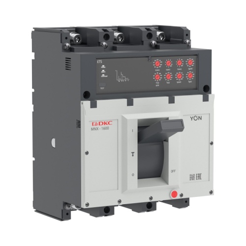 Авт. выкл. YON pro MNX1600L 3P 1250A 70kA при AC415V расц. ETS | код MNX1600L3PETS1250 | DKC