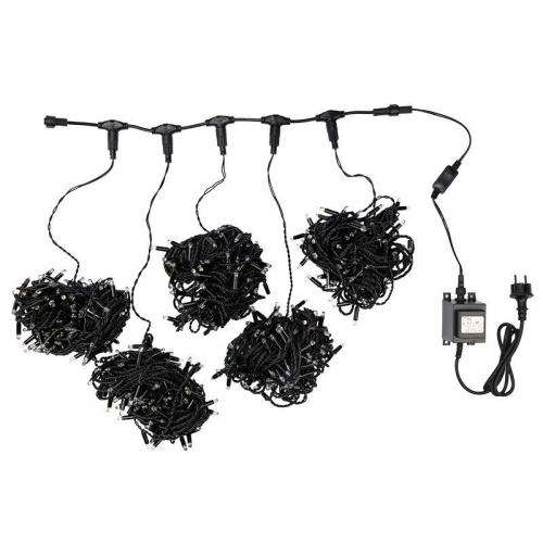 Гирлянда LED ClipLight 24V, 5 нитей по 20 м, диоды белый, Flashing | код 323-605 | Neon-Night фото 6 Гирлянда LED ClipLight 24V, 5 нитей по 20 м, диоды белый, Flashing | код 323-605 | Neon-Night фото 6