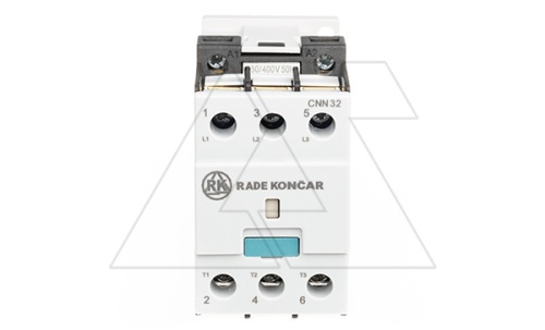 Контактор CNN 32 00 380/400V 50Hz, 3P, 32A/(50A по AC-1), 15kW(400VAC), 380/400VAC | код EAC603396 | Rade Koncar Контактор CNN 32 00 380/400V 50Hz, 3P, 32A/(50A по AC-1), 15kW(400VAC), 380/400VAC | код EAC603396 | Rade Koncar