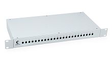 Cabeus FO-19-24ST Кросс бокс оптический 19 на 24 ST(FC) со сплайс-кассетой и КДЗС (без пигтейлов и проходных адаптеров) | код 7038c | Cabeus