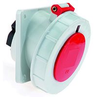 Розетка встраиваемая наклонная 32A, 4р(3P+PE), 6h, 400V, IP67, 85х85 Bals 12329 | код 12329 | Bals