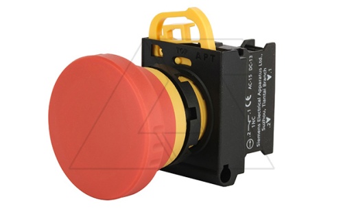 Кнопка аварийной остановки PB3E 40mm, разблок. вытягиванием, 1NC, 6A 230VAC/24VDC, 22mm, IP65 | код PB3E-ZL40S01/r00 | АРТ Кнопка аварийной остановки PB3E 40mm, разблок. вытягиванием, 1NC, 6A 230VAC/24VDC, 22mm, IP65 | код PB3E-ZL40S01/r00 | АРТ