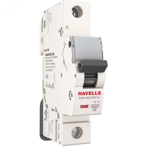 Выключатель автоматический однополюсный 16A B 6кА D6 | код 7701550 | Havells