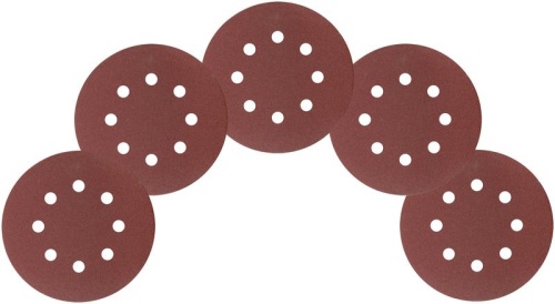 Круги шлифовальные с отверстиями (липучка), алюминий-оксидные, 125 мм, 5 шт Р 120 | код 39786 | FIT фото 5 Круги шлифовальные с отверстиями (липучка), алюминий-оксидные, 125 мм, 5 шт Р 120 | код 39786 | FIT фото 5