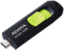 Флеш Диск A-Data 32GB Type-C UC300 ACHO-UC300-32G-RBK/GN USB3.2 черный/зеленый | код 1907877 | A-DATA