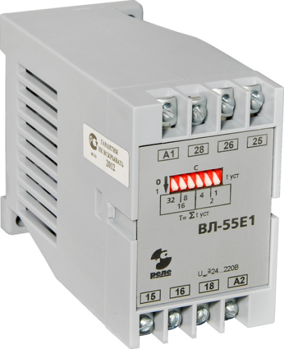 Реле времени ВЛ - 55Е1, 7.5 с...7 мин 52 с, 24...220 В, 50 Гц / пост., отсчет времени после снятия питания, ток контактов реле 8 А, 2 преключающих контакта, УХЛ4 (1 шт.) РЕЛЕ И АВТОМАТИКА | код A8223-76911274 | РЕЛЕ И АВТОМАТИКА Реле времени ВЛ - 55Е1, 7.5 с...7 мин 52 с, 24...220 В, 50 Гц / пост., отсчет времени после снятия питания, ток контактов реле 8 А, 2 преключающих контакта, УХЛ4 (1 шт.) РЕЛЕ И АВТОМАТИКА | код A8223-76911274 | РЕЛЕ И АВТОМАТИКА