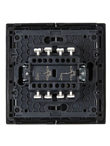 FORTE&PIANO Выключ. 2-кл. прох. с инд. 10А FP108 чер. IEK | код FP-V22-1-10-1-K02 | IEK фото 3