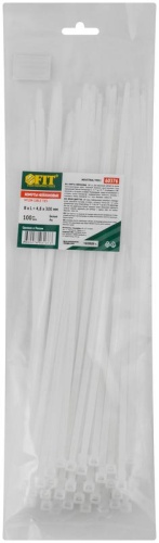Хомуты нейлоновые для проводов, белые 100 шт., 4,8х300 мм | код 60376 | FIT фото 3 Хомуты нейлоновые для проводов, белые 100 шт., 4,8х300 мм | код 60376 | FIT фото 3