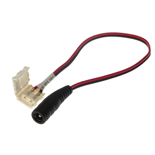 Коннектор питания с джеком для одноцветных светодиодных лент шириной 10 мм LAMPER | код 144-101 | LAMPER Коннектор питания с джеком для одноцветных светодиодных лент шириной 10 мм LAMPER | код 144-101 | LAMPER