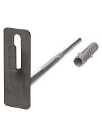 Держатель фасадный для прута ?8-10 мм длина 160 мм с дюбелем, стальной крюк TDM | код SQ2402-3152 | TDM