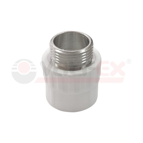 Муфта переходная с наружной резьбой 20 x 1/2' (150/30) БЕЛАЯ | код. 10130020-PRO | Valfex